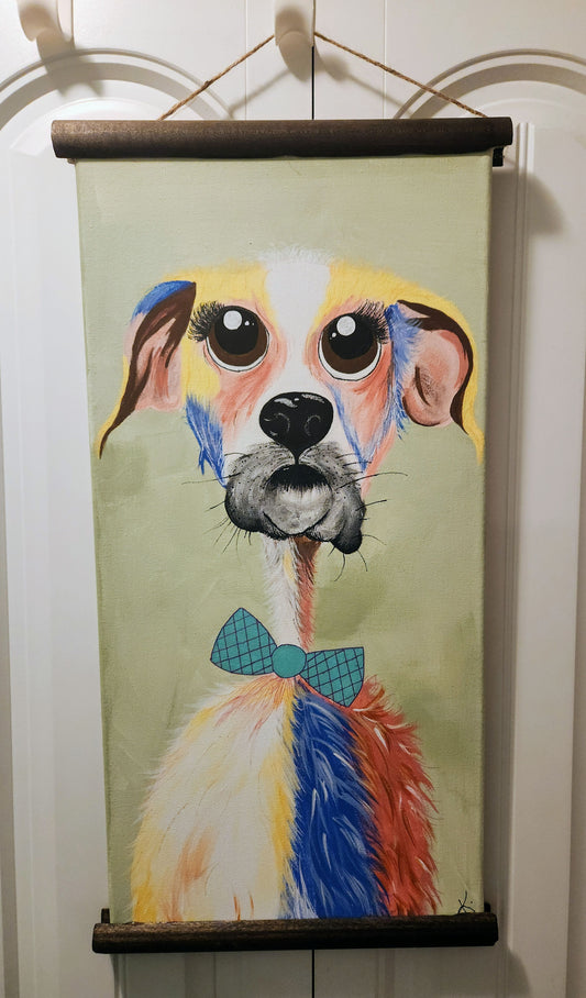 Colorful Dog Painting