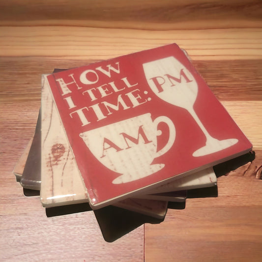 Wine/Coffee Coasters - Set of 4 - 1