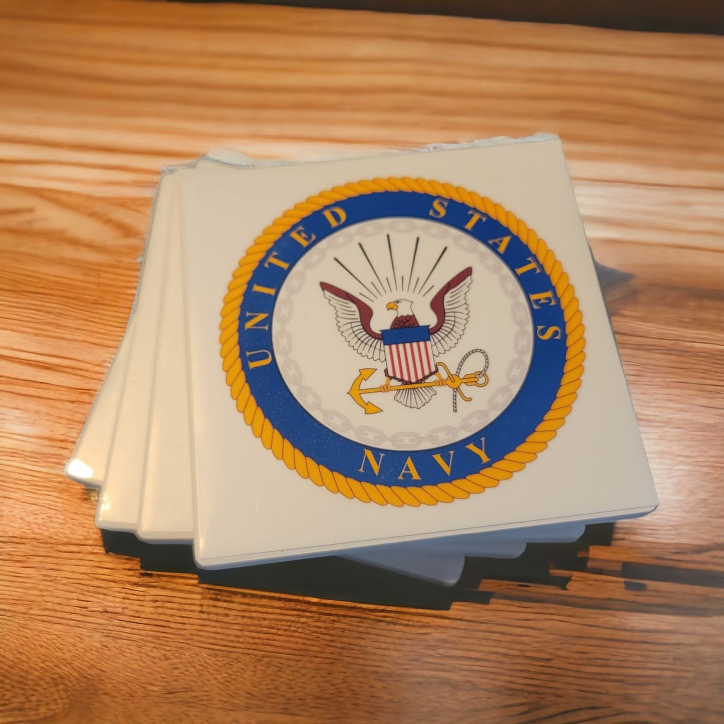 United States Navy Style Coasters - Set of 4 - 1