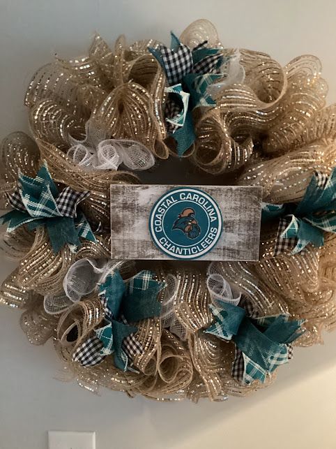 Wreath Coastal Carolina Chanticleers - 1