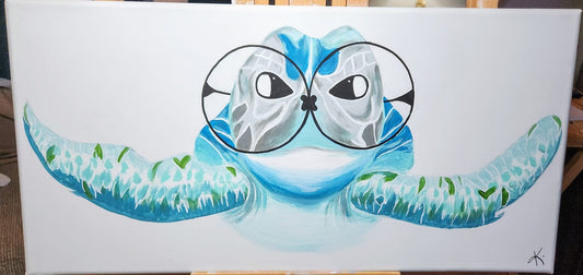 Sea Turtle Painting - 1