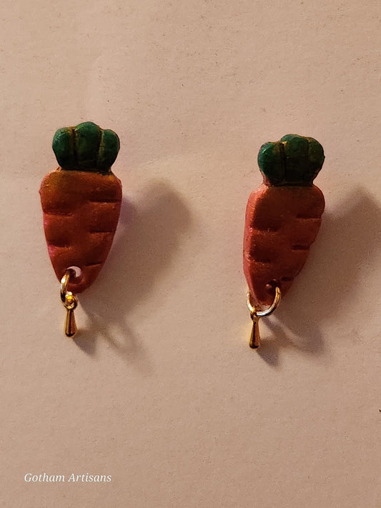 Easter Mini Carrot Stud Earrings - 1