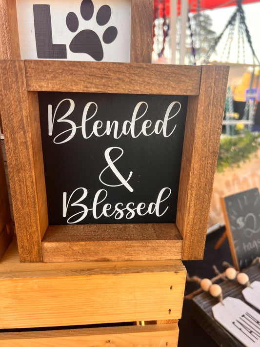 Blended and Blessed Framed Sign - 1