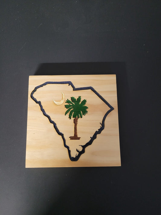 State of South Carolina wood sign - 1