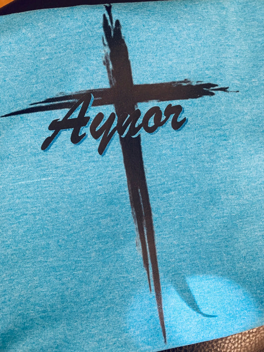 Cross Aynor tshirt blue - 1