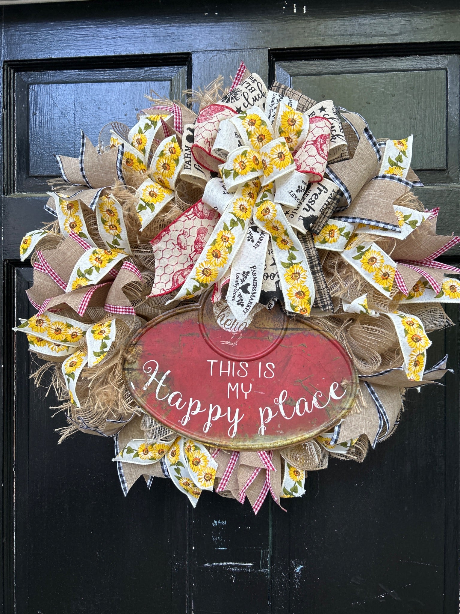 Happy Place wreath  - 1