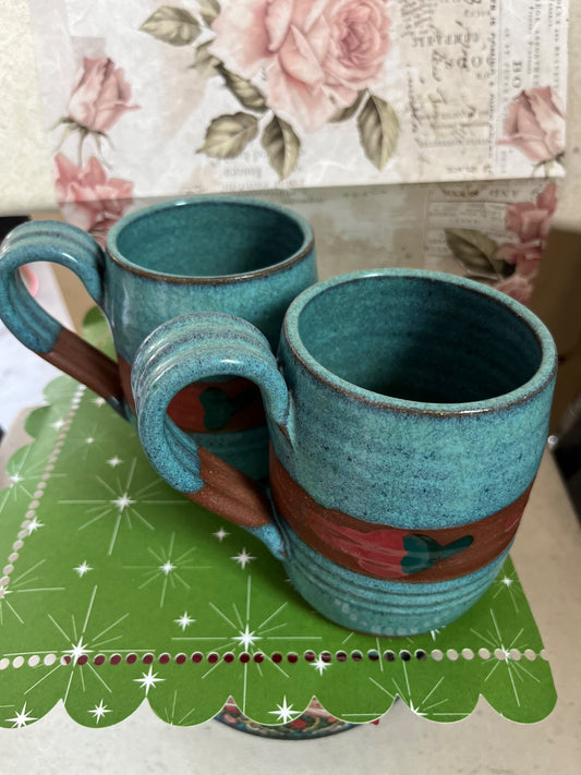 Handmade southwest  ceramic coffee mugs - 1