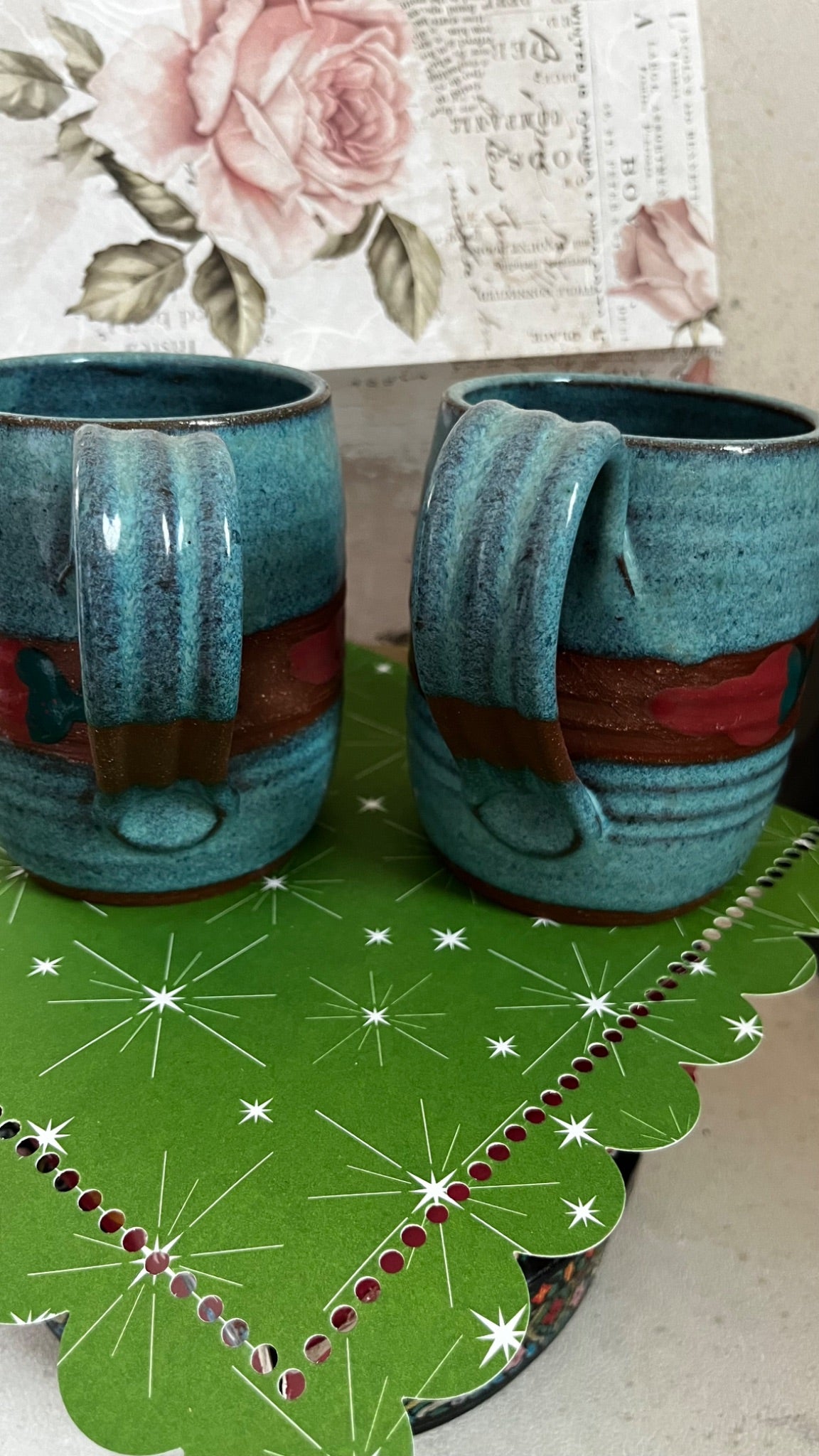 Handmade southwest  ceramic coffee mugs - 2