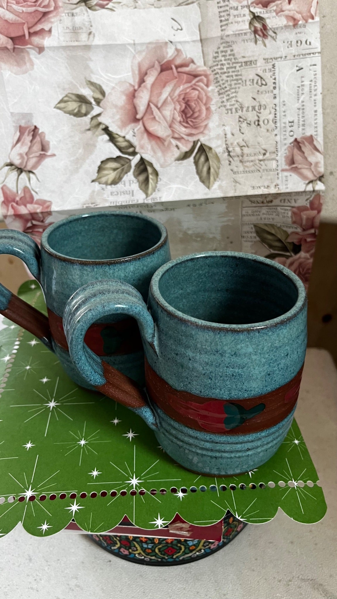 Handmade southwest  ceramic coffee mugs - 4