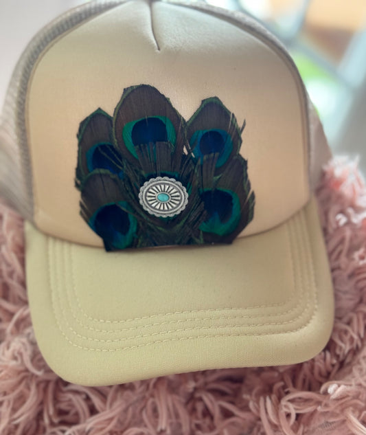 Feathered Trucker Hat - 1