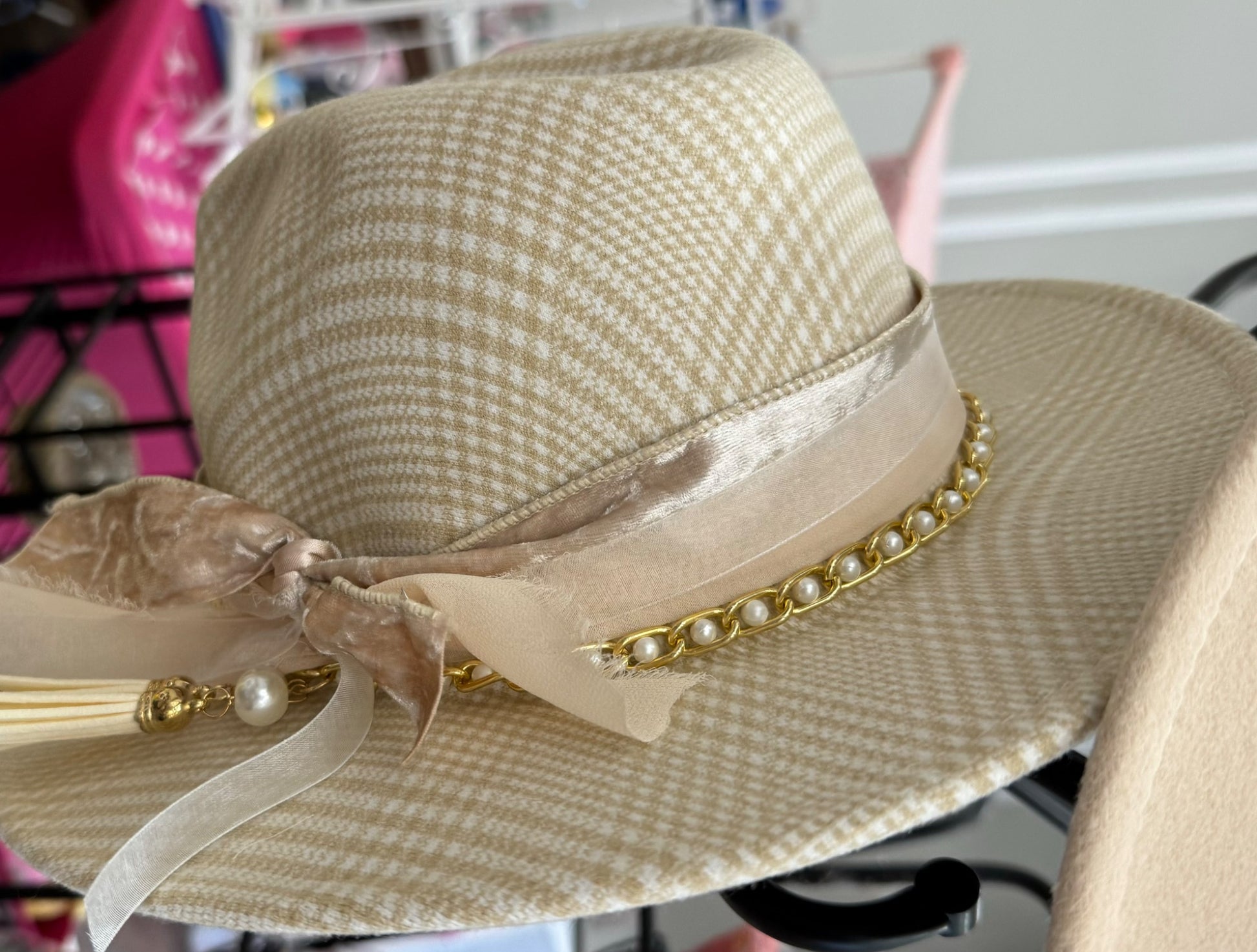 Blushing Plaid Hat - 1