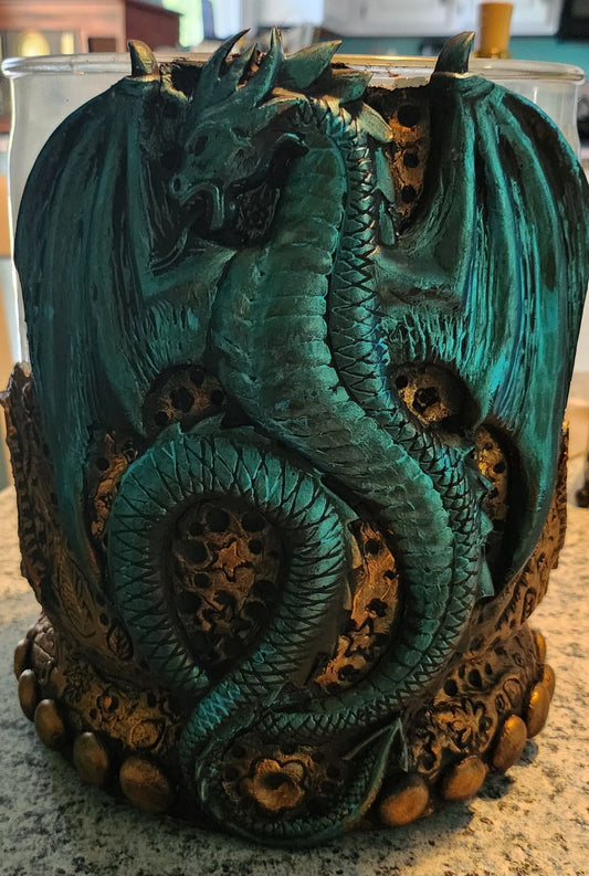 Altered Clay Vase- Dragon - 1