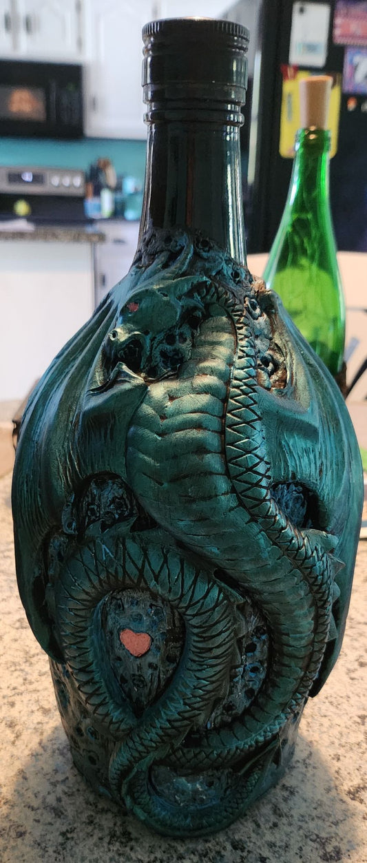 Altered Clay Large Bottle -Dragon - 1
