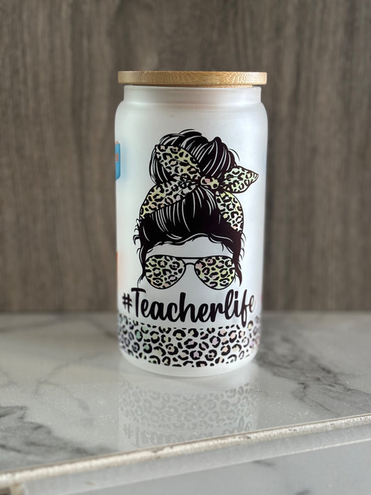 TeacherLife 12oz Glass Can - 1