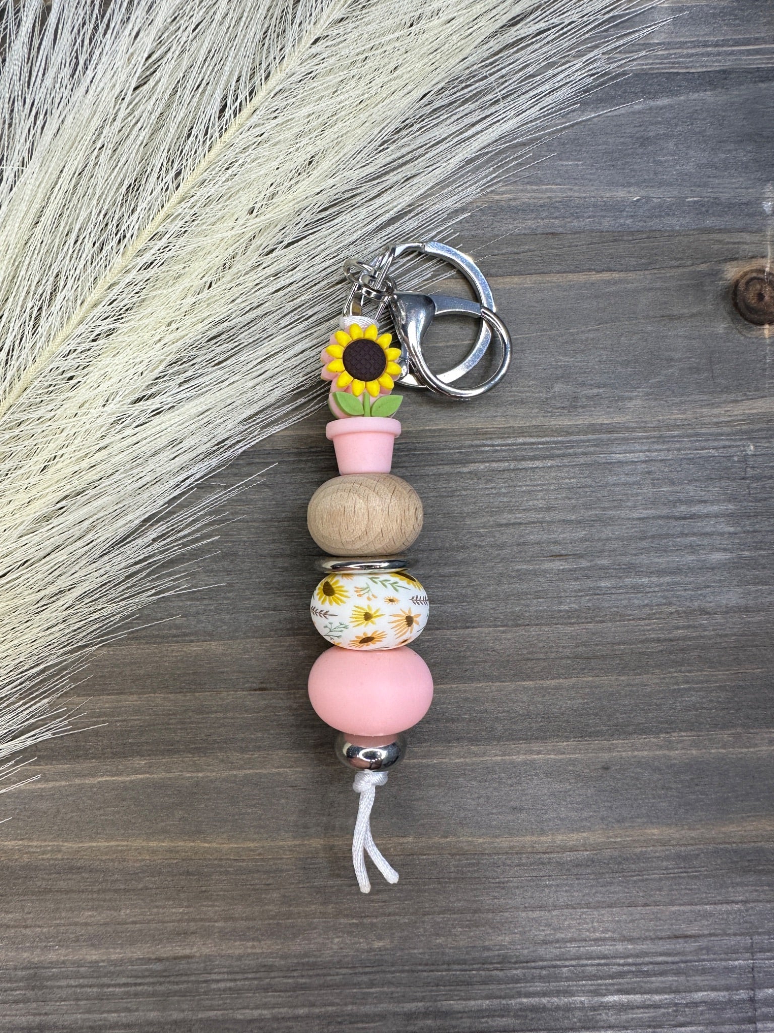 Sunflower pot keychain - 2