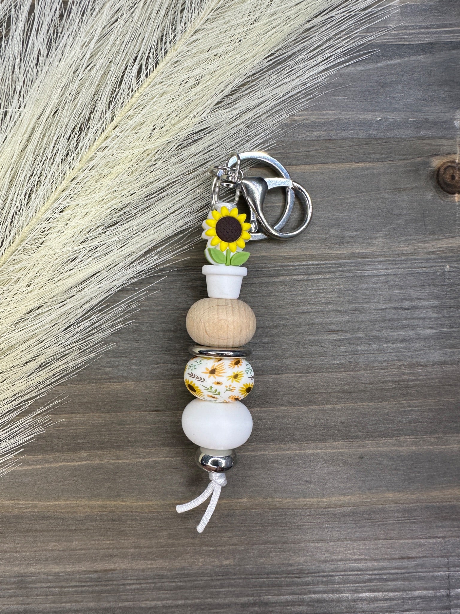 Sunflower pot keychain - 4