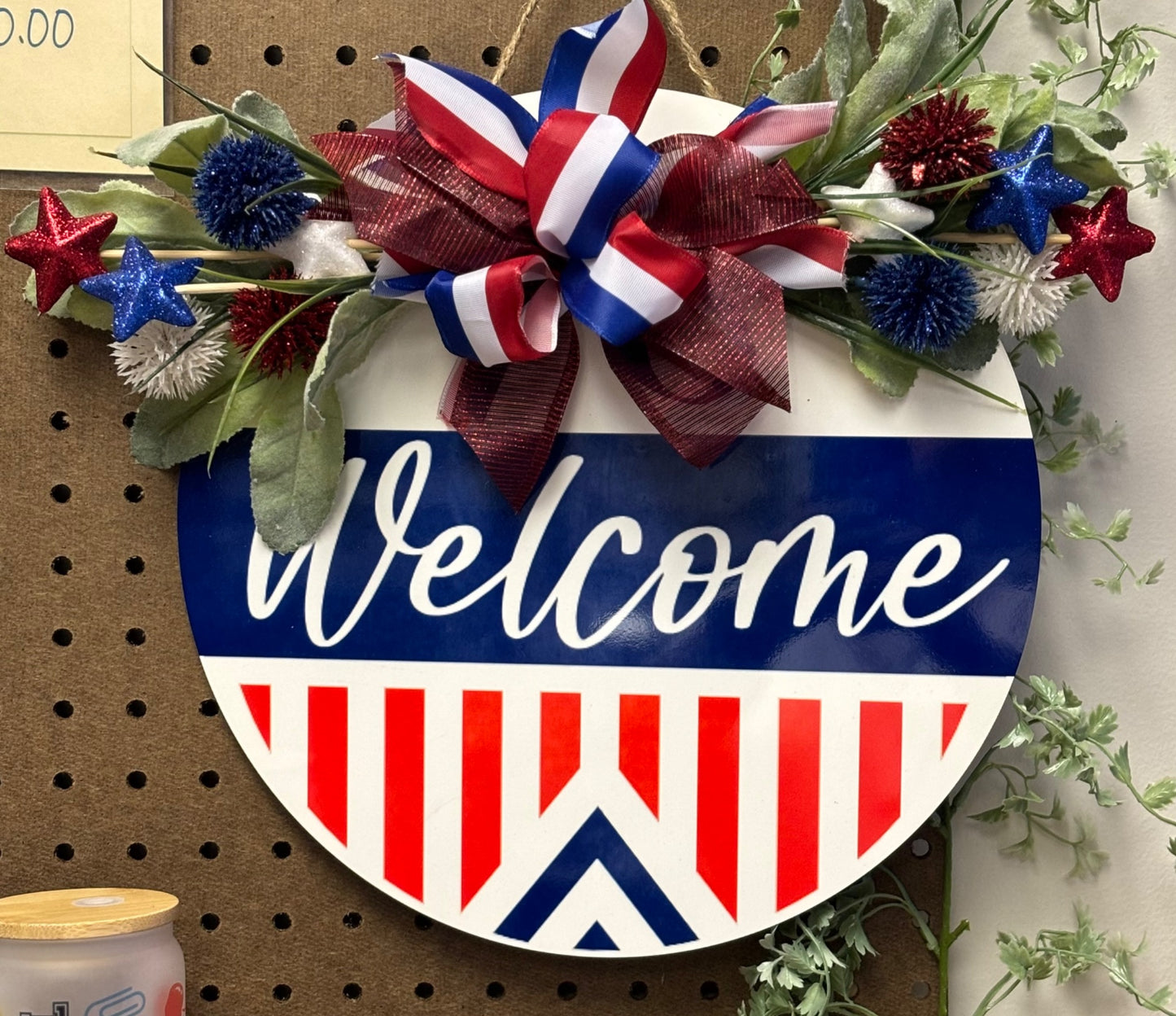 Welcome- red white and blue - 1