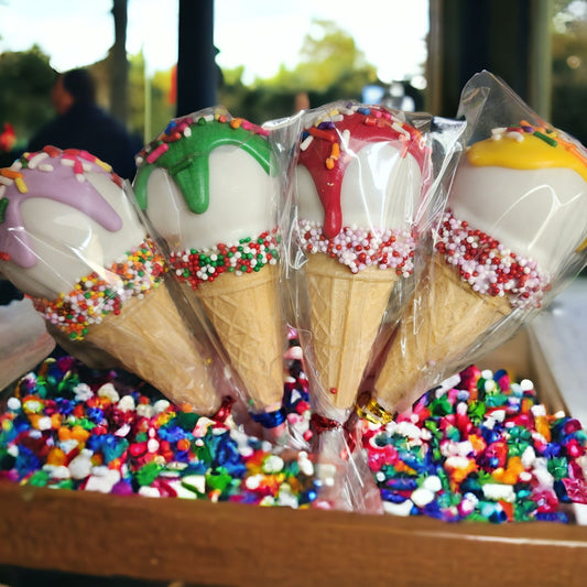 Ice Cream Cone Cake Pops - 1