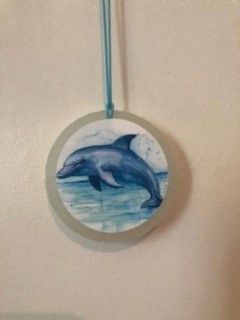 Car Air Freshener- Dolphin Image- The Perfect Man Scent - 1