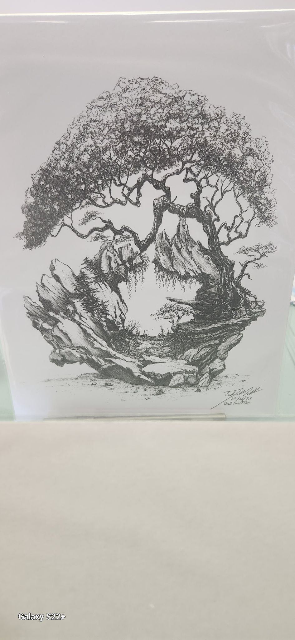 Black and white ball point pen art - 2