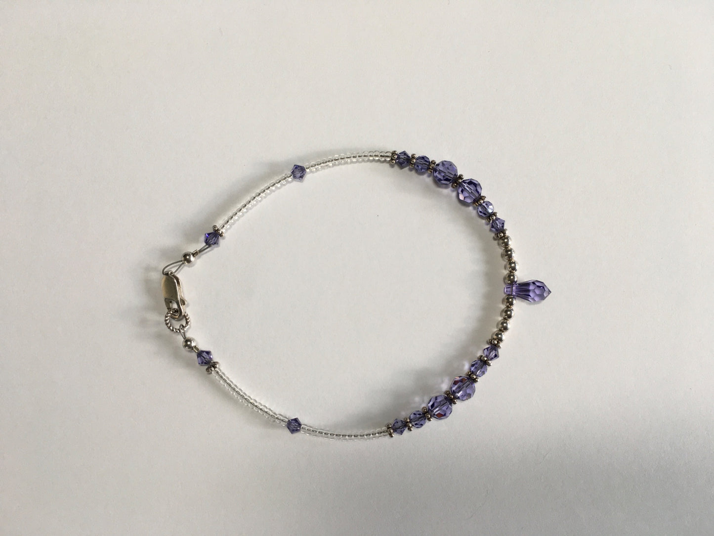 Anklets, Made with Sterling Silver and Swarovski Crystals  - 2