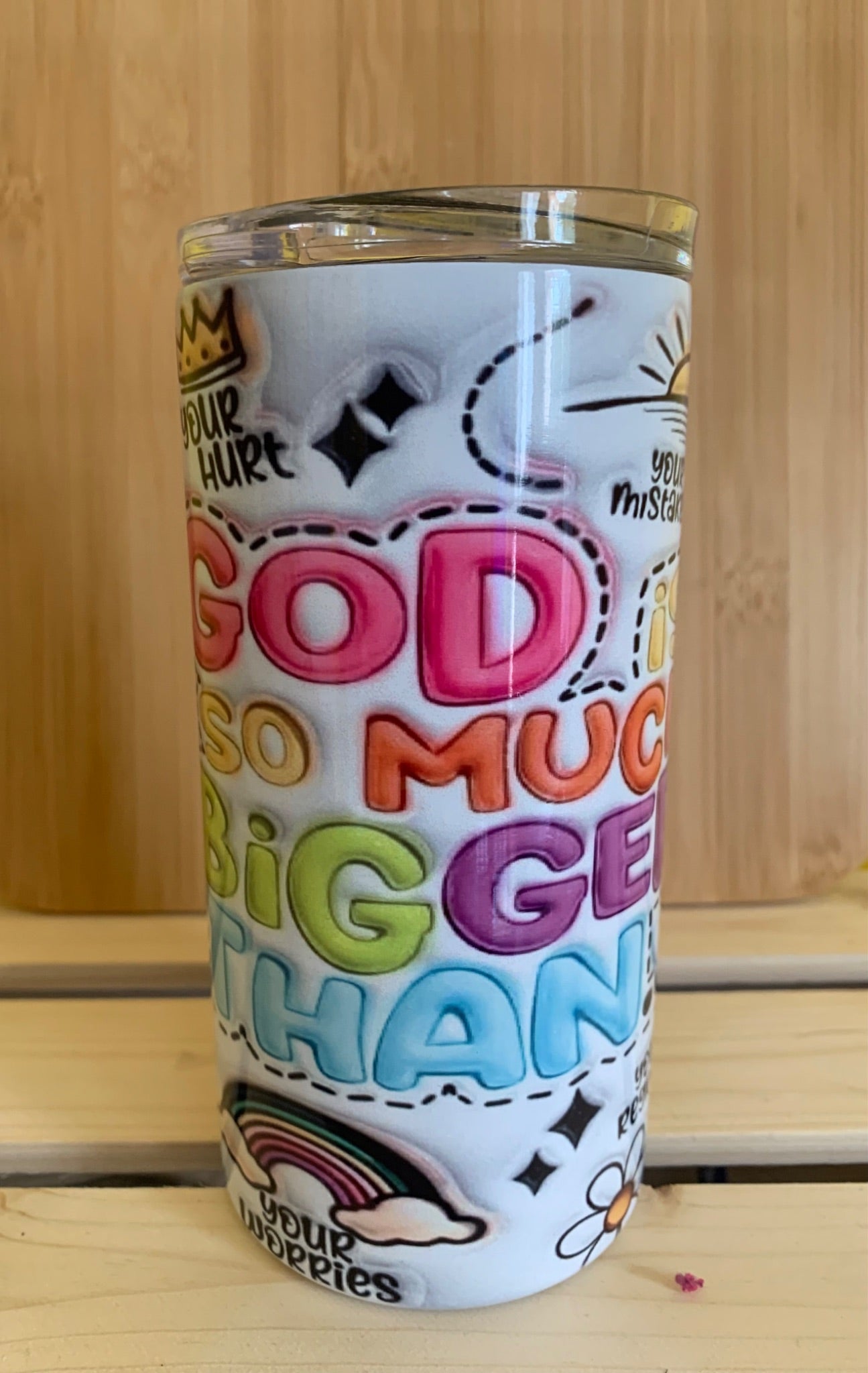 GOD is so much bigger 12oz Tumbler - 1