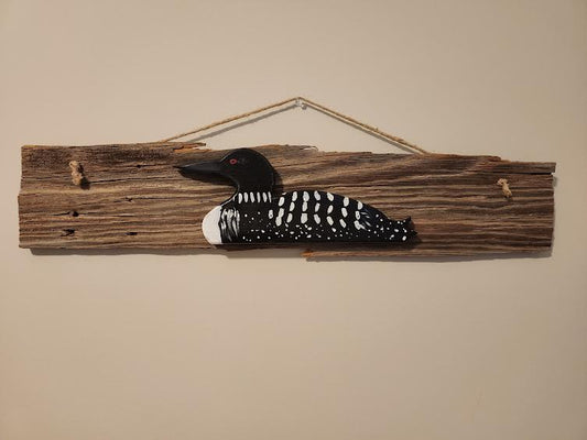 Loon on Barnwood - Hanger - 1