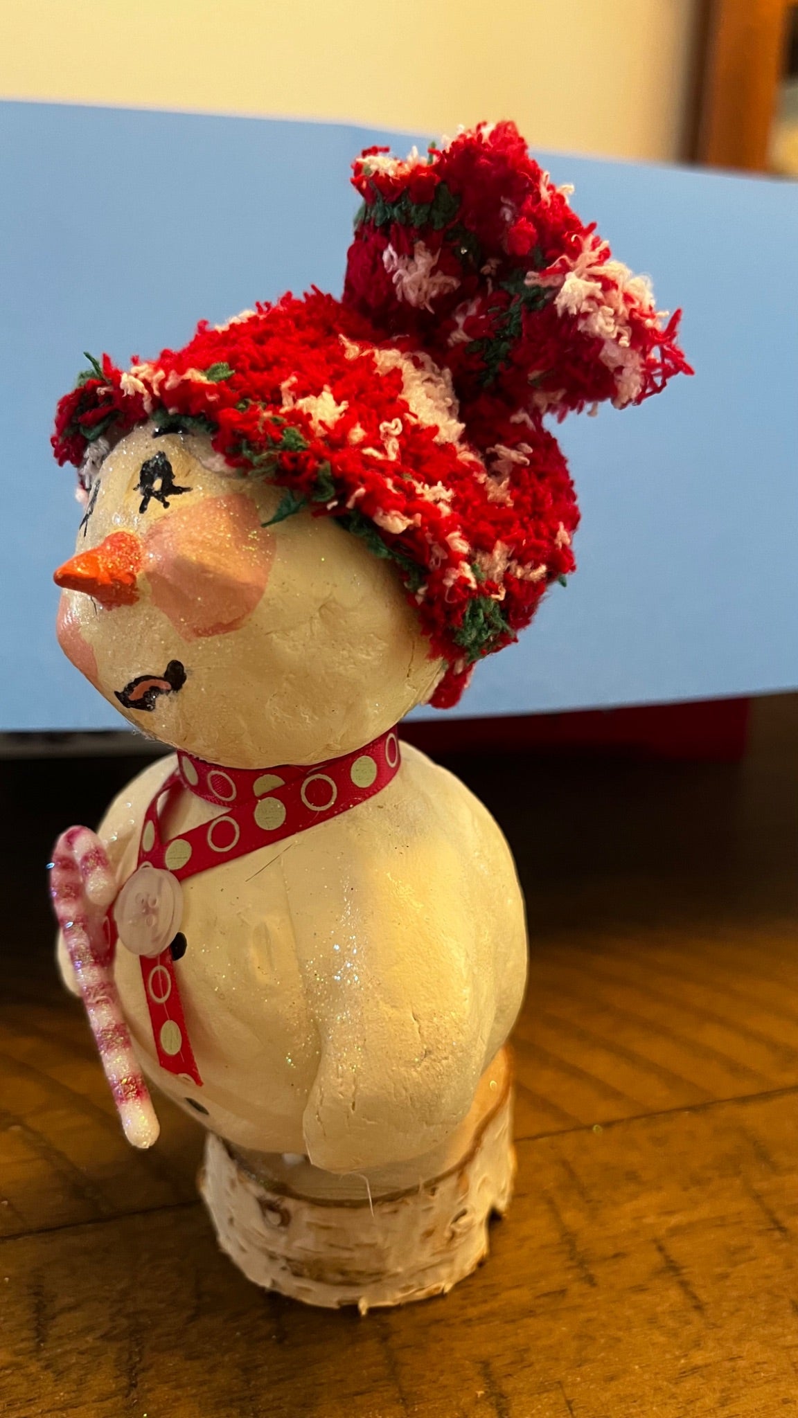 Christmas Snowman with sock hat  - 5