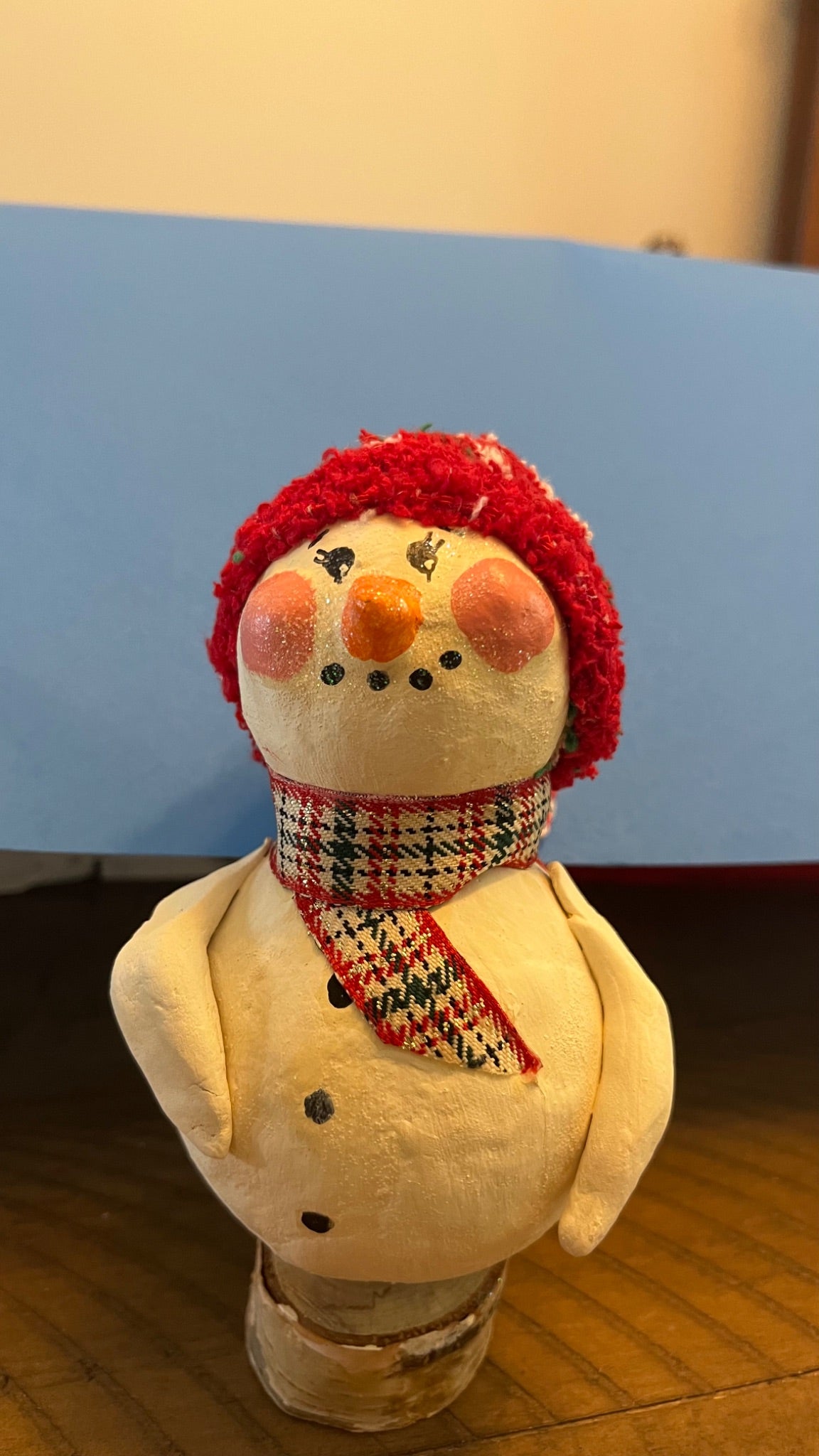 Christmas Snowman with sock hat  - 4