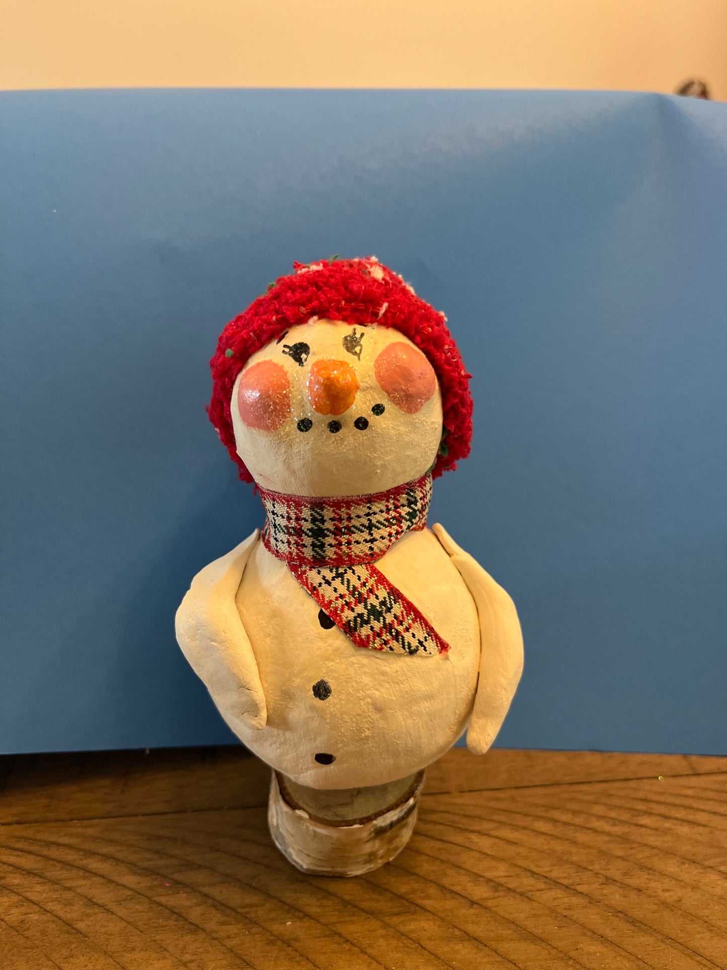 Christmas Snowman with sock hat  - 3