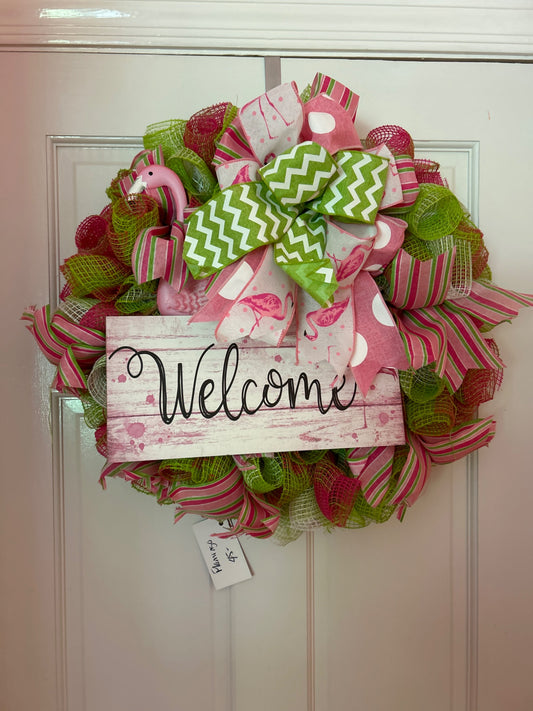 Flamingo wreath  - 1