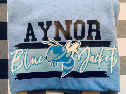 Aynor Blue Jacket Layered shirt on blue - 1