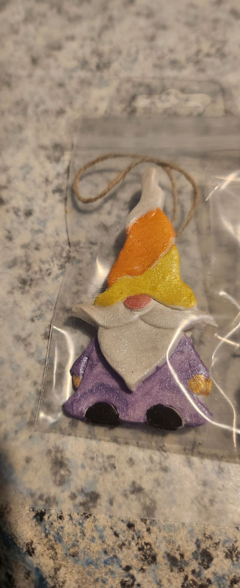 Purple Candy Corn Gnome - 1