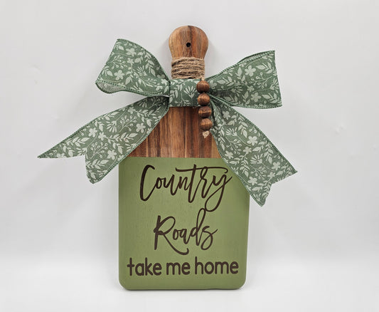 Country Roads cutting board - 1