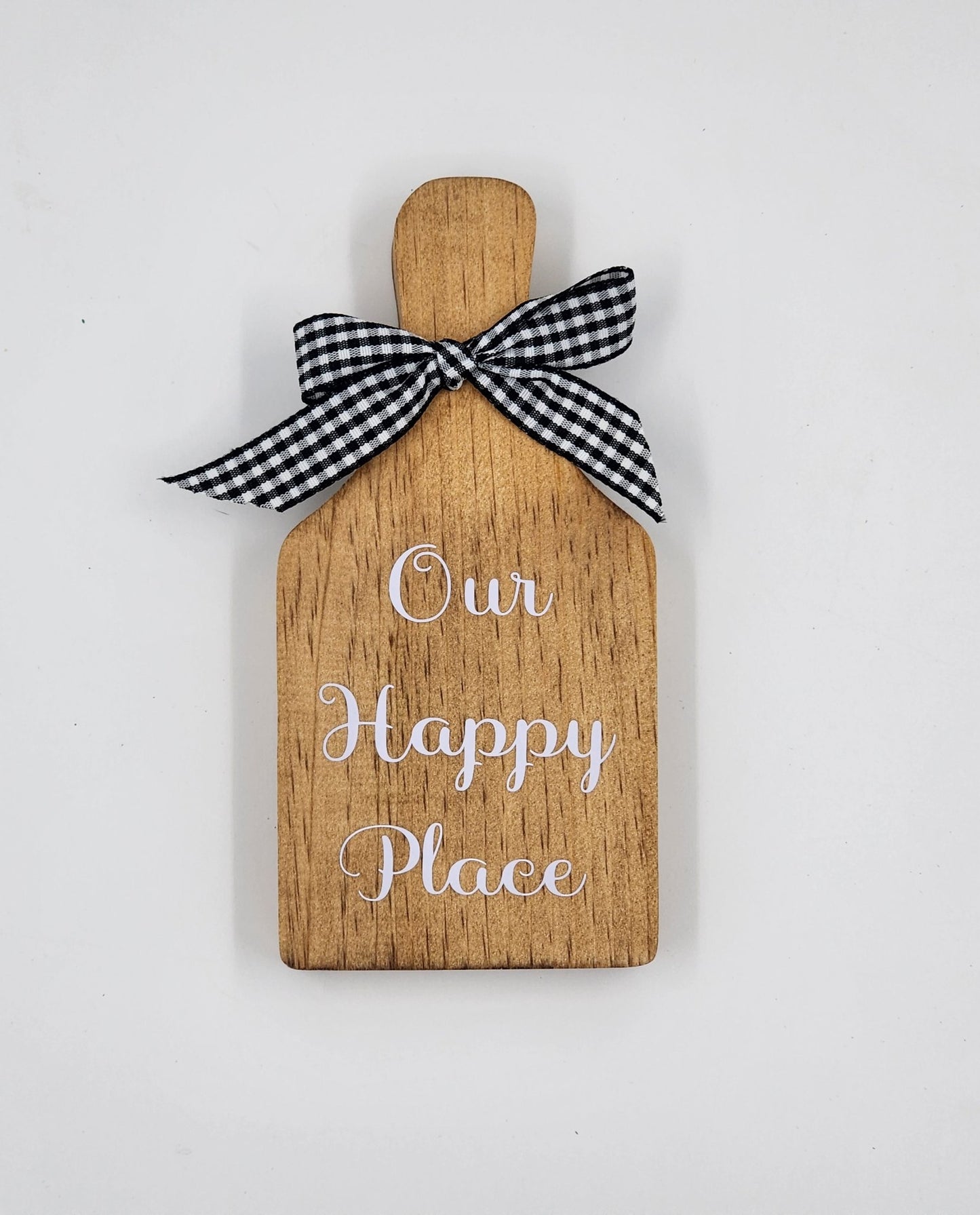 Our Happy place mini decorative cutting board - 1