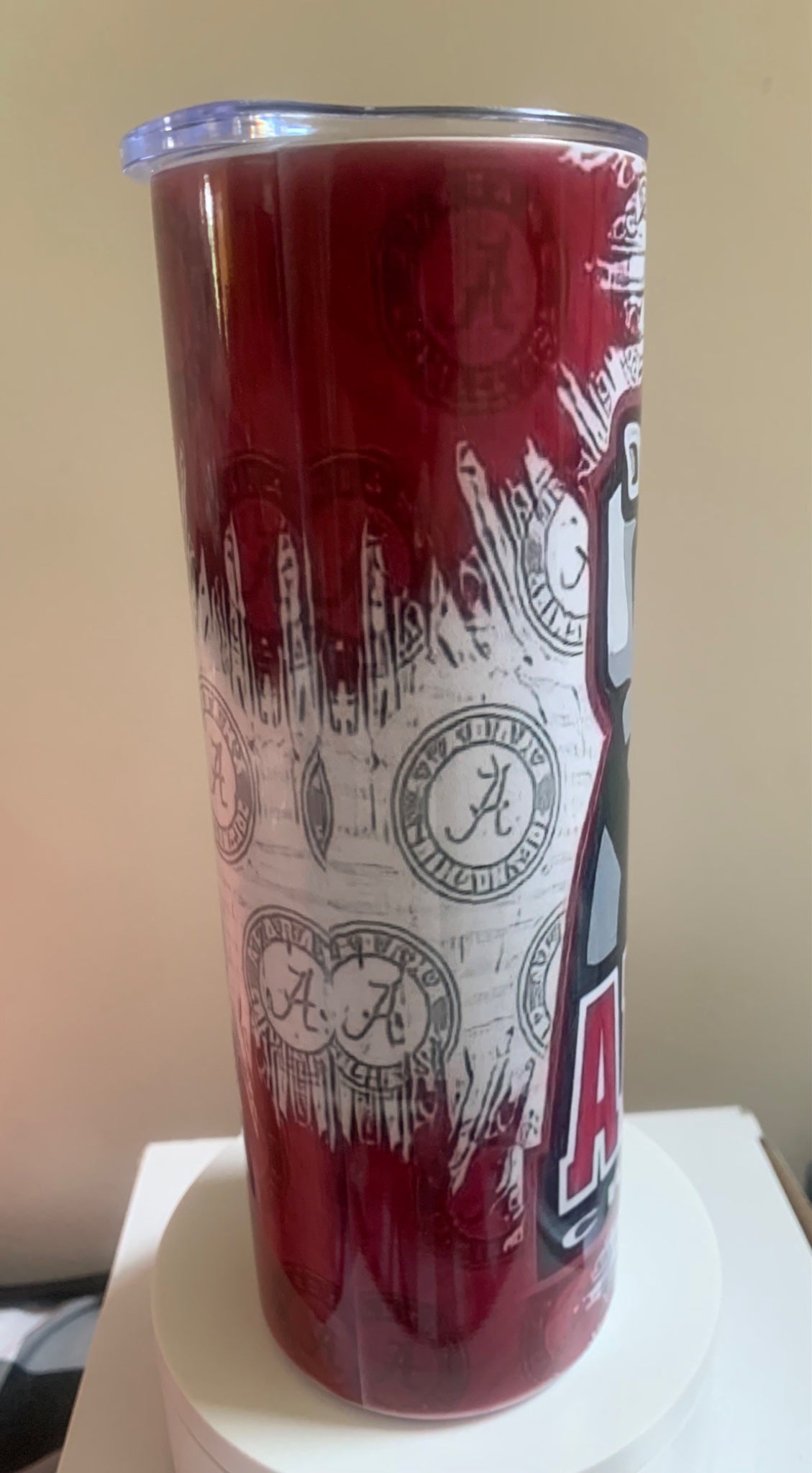 Alabama Splattered Tumbler 20oz - 2