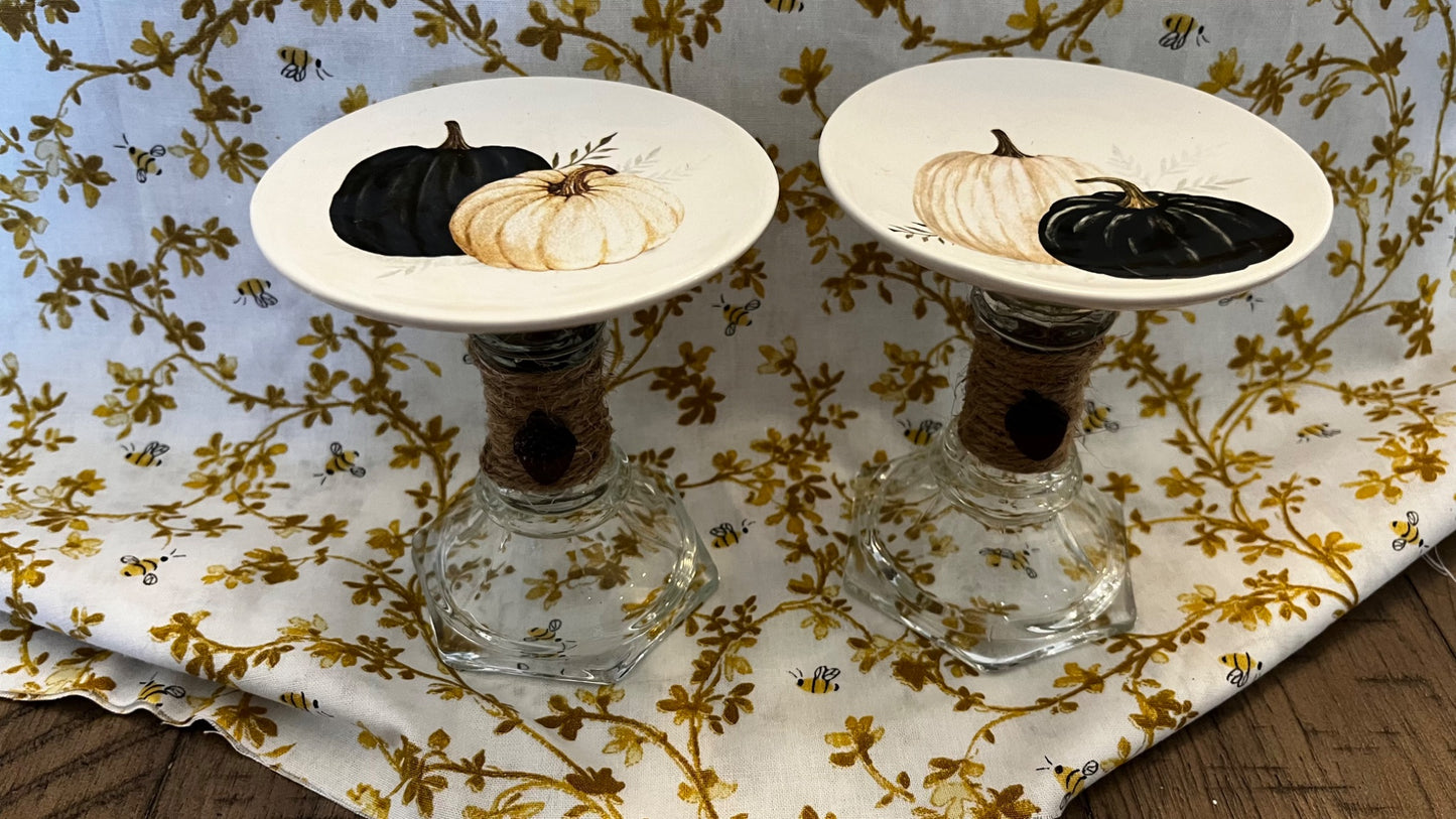 Pumpkin  dessert /candle plates  - 1