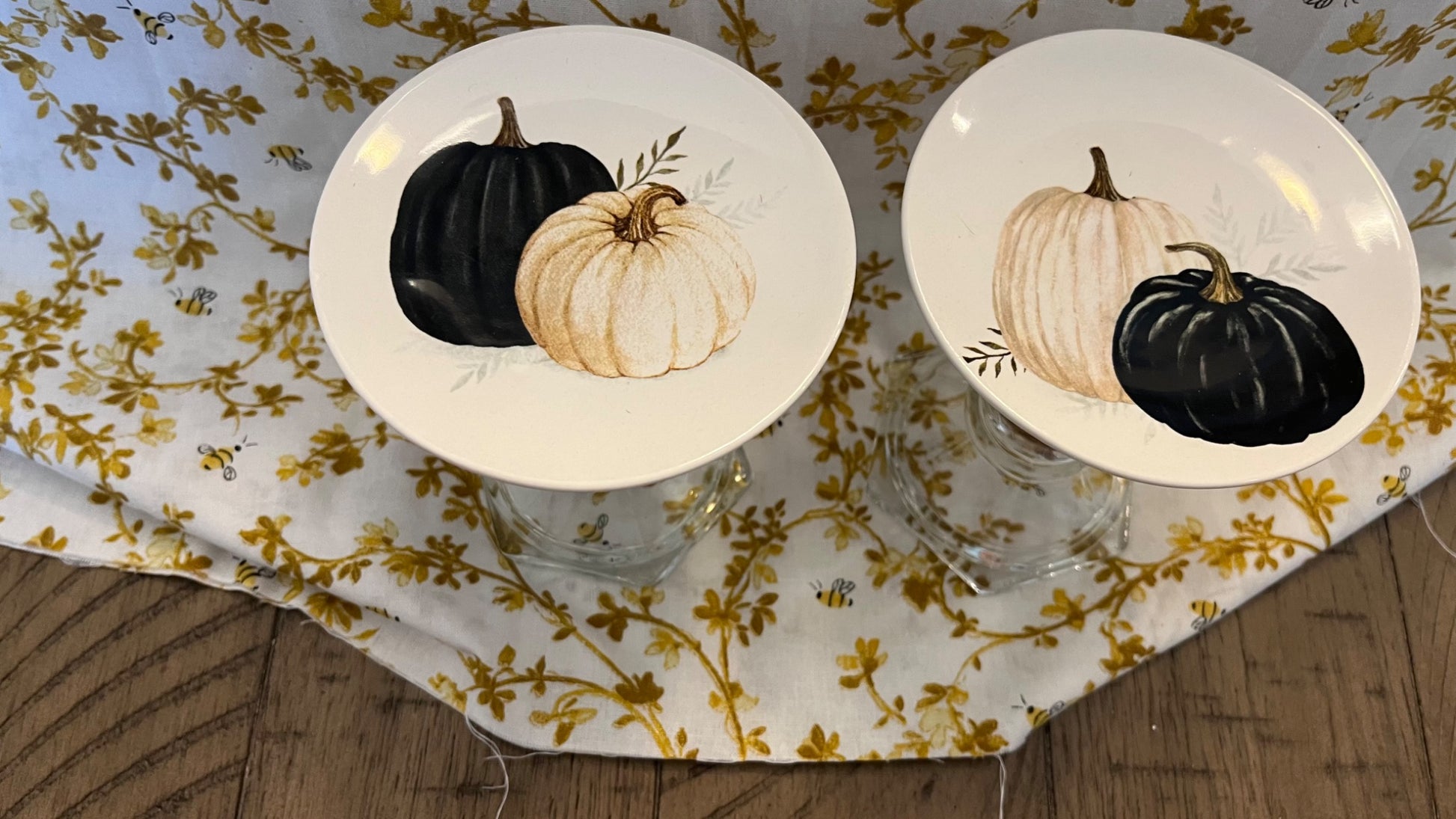 Pumpkin  dessert /candle plates  - 2