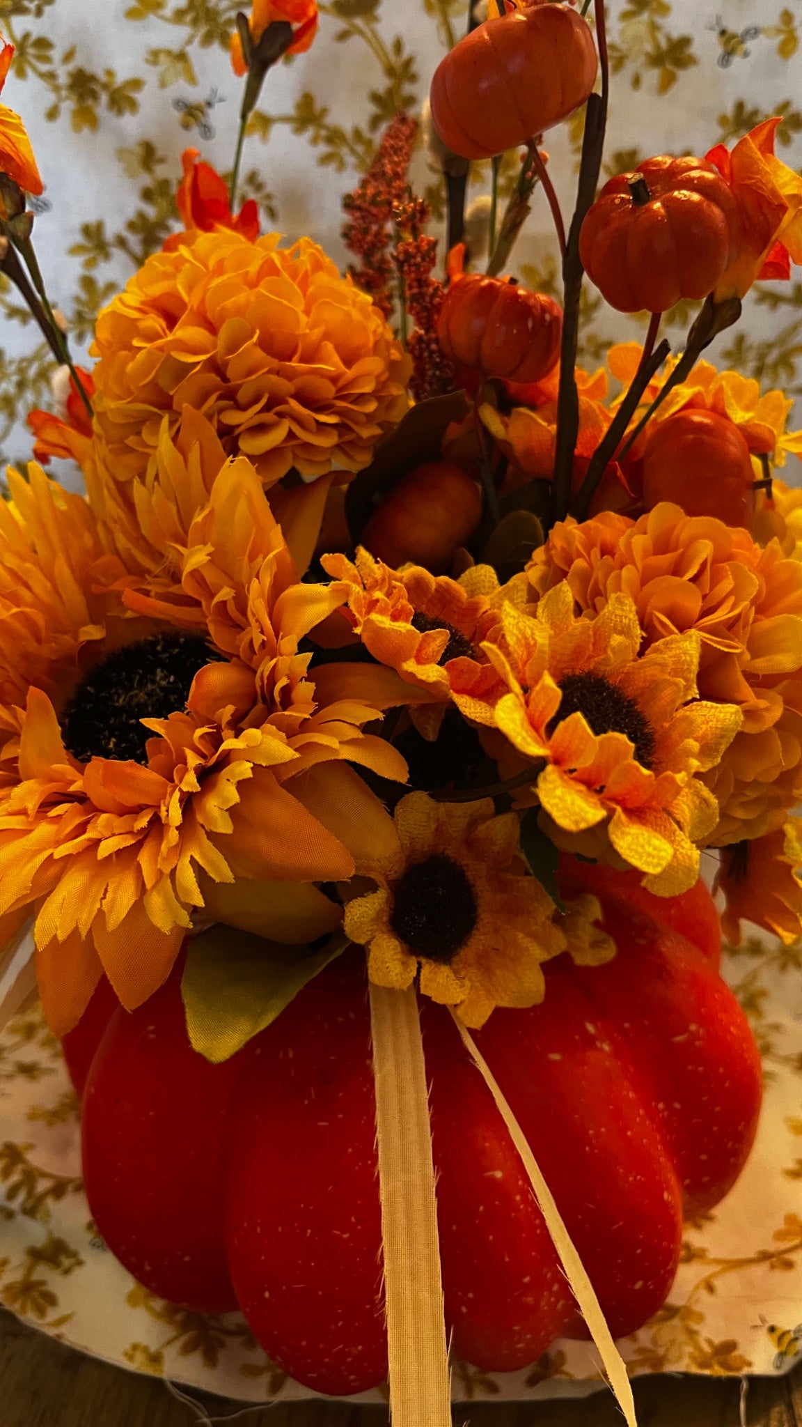 Decorated Fall pumpkin  - 2