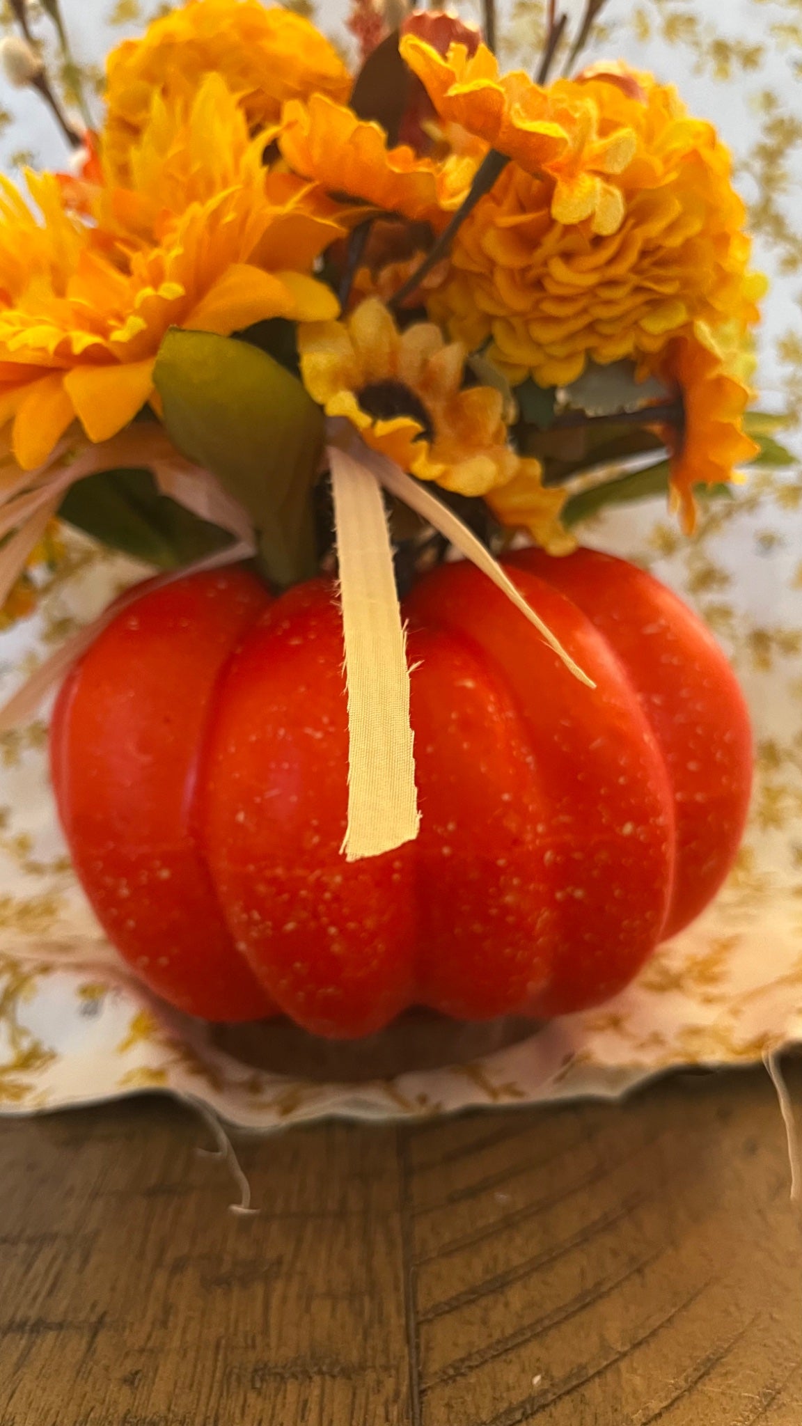 Decorated Fall pumpkin  - 3