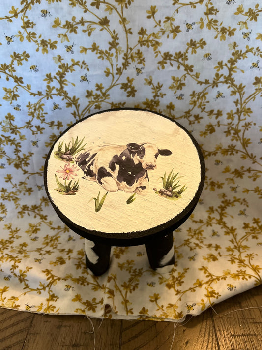 Holstein stool decor - 1