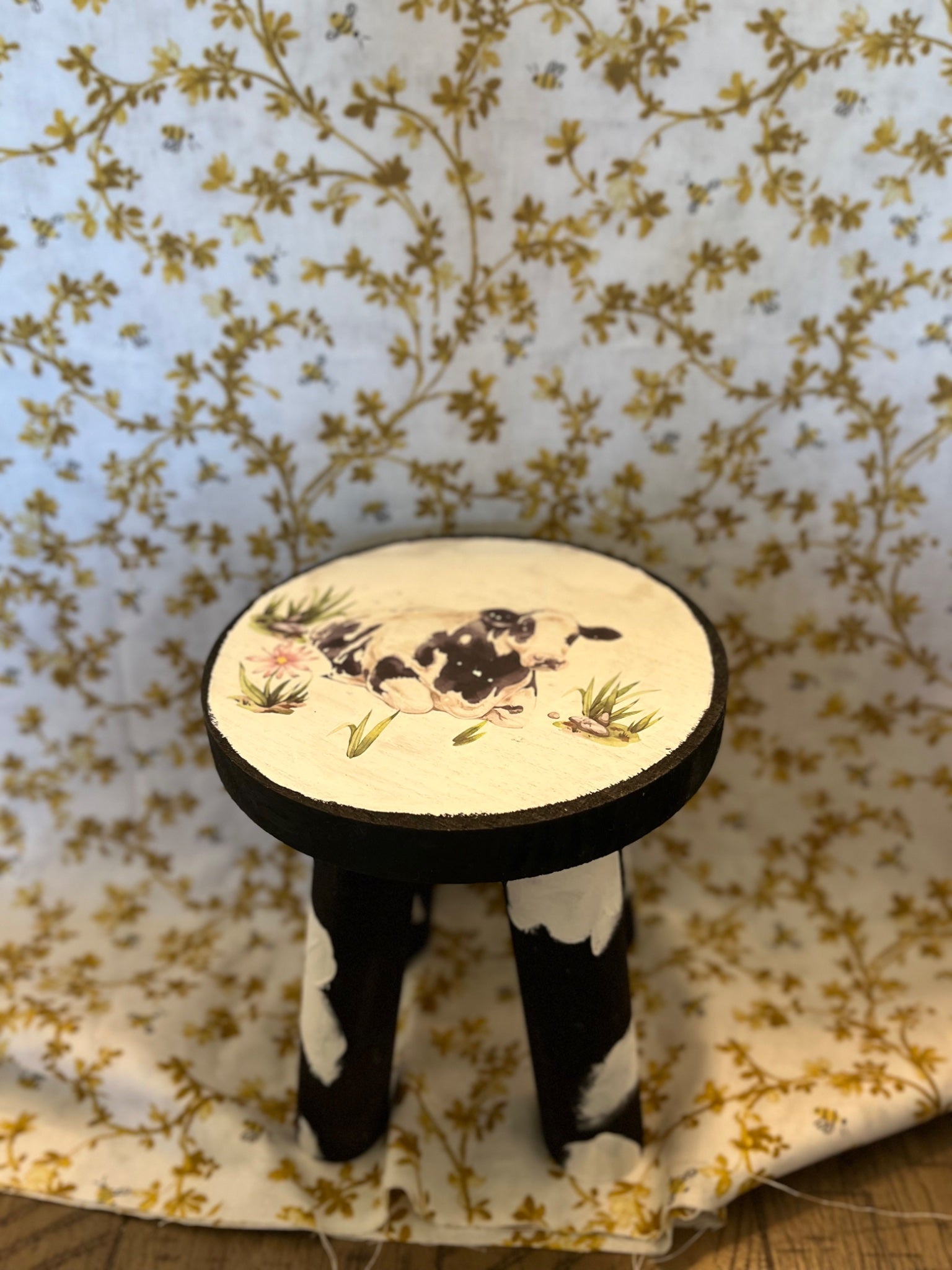 Holstein stool decor - 3