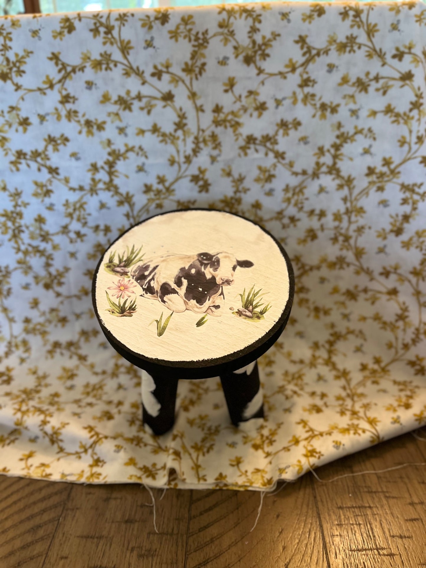 Holstein stool decor - 6