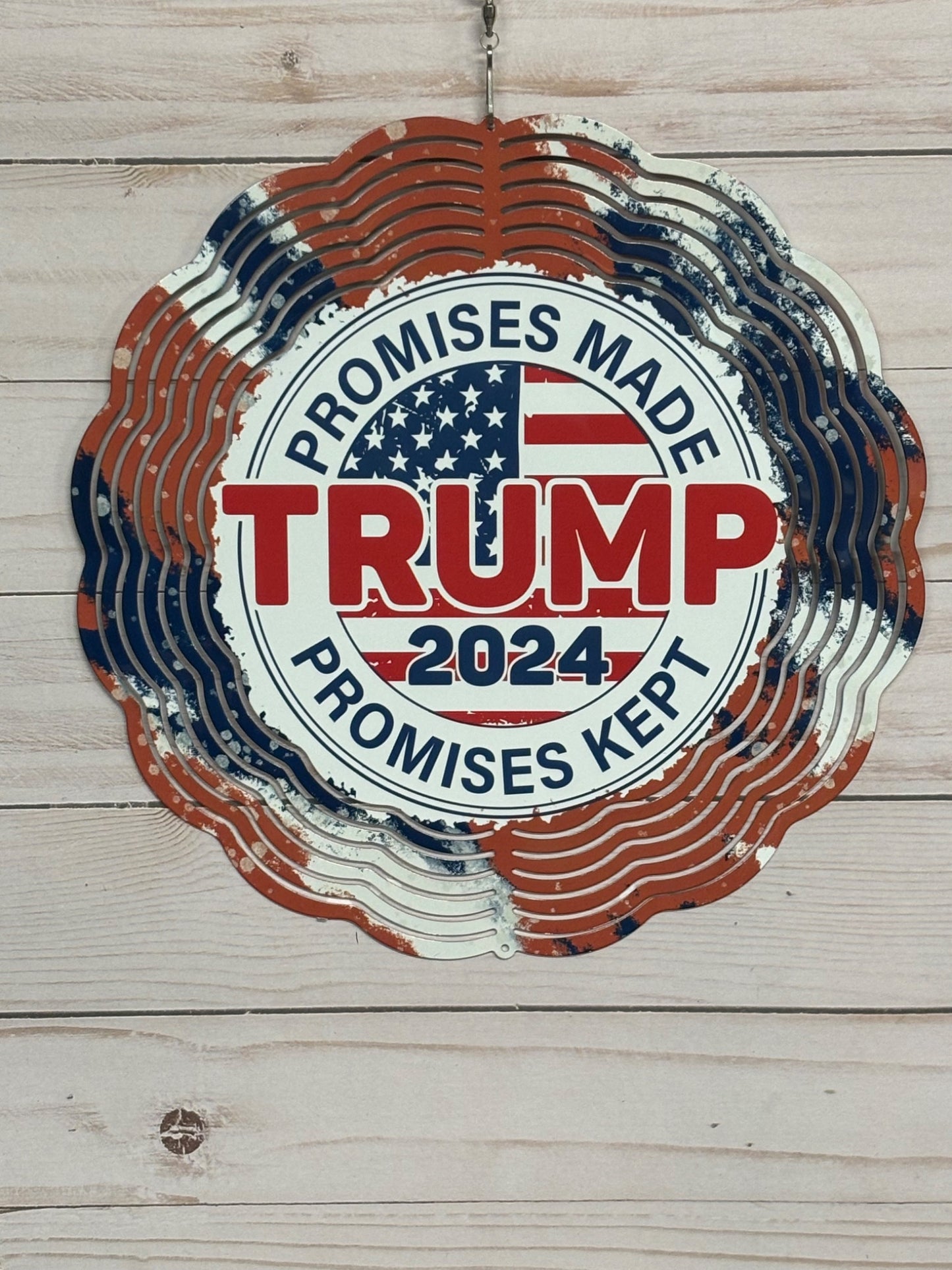 Trump- Promises Made Promises Kept Wind Spinner - 1