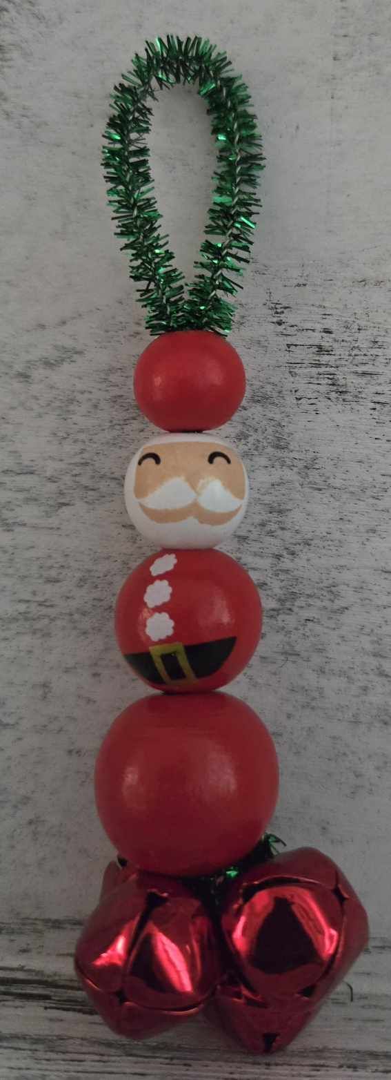 Jingle Bell Holiday Ornament - Santa or Snowman - 2