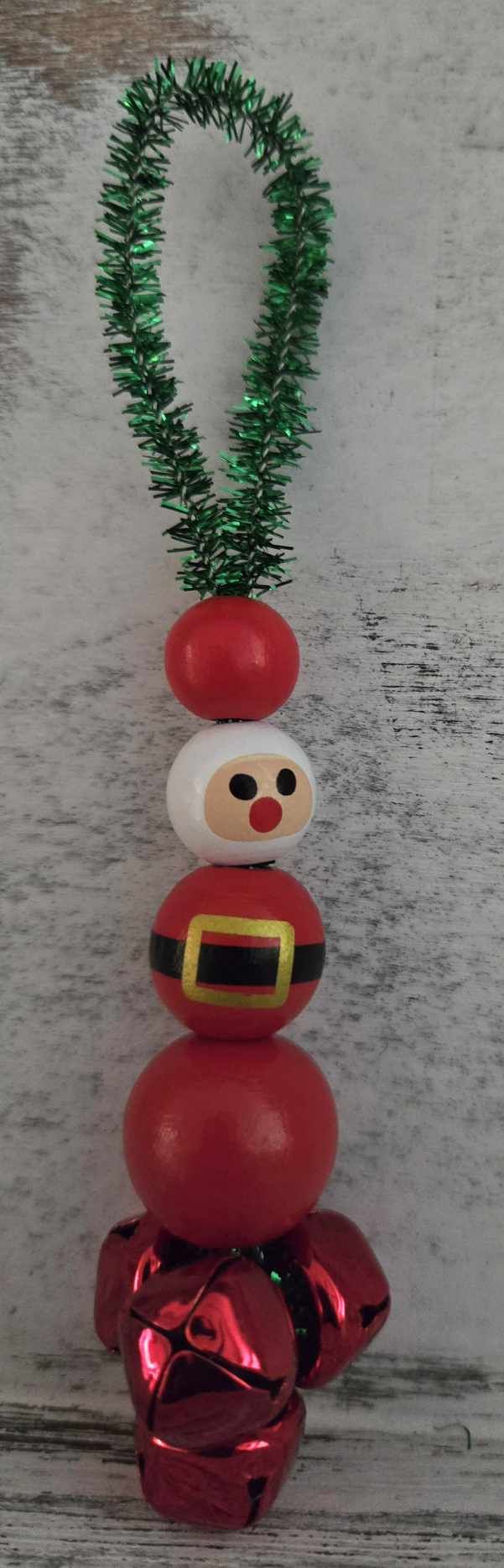 Jingle Bell Holiday Ornament - Santa or Snowman - 3