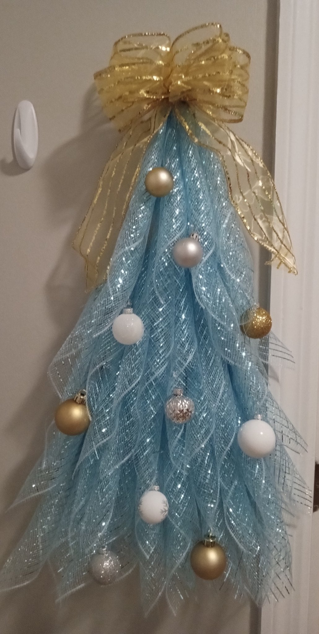 Blue Christmas tree decor - 1