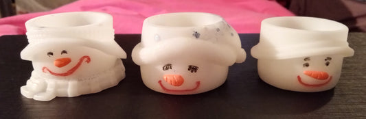 resin Snowmen holders - 1