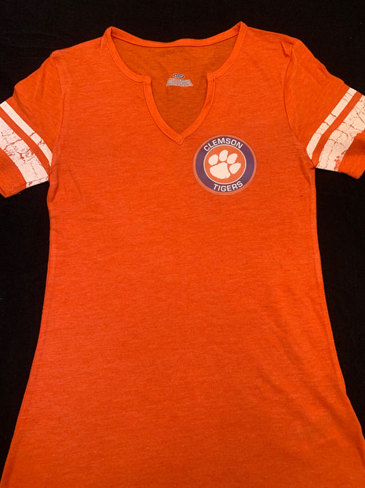 Clemson Paw V-neck crop - 1