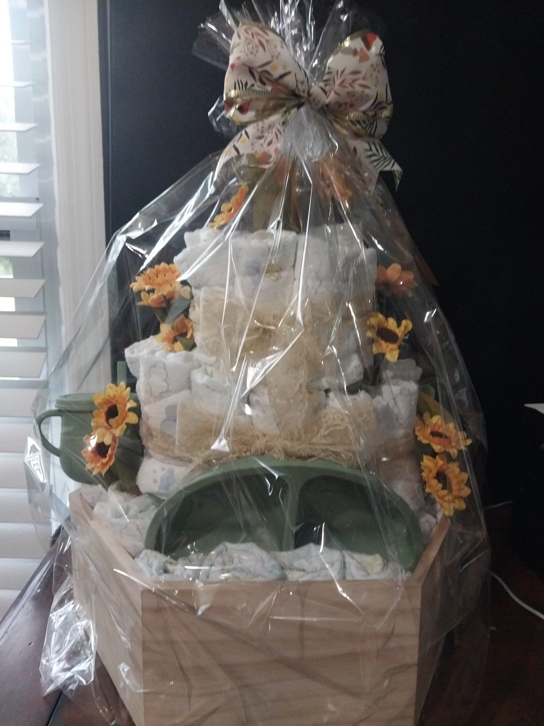 Baby Diapers Cake Sunflowers - 2